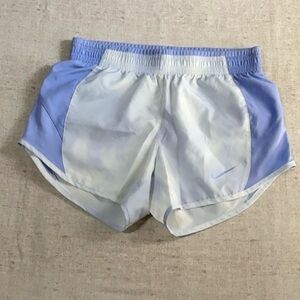 Nike Blue and White Athletic Shorts Lightweight Design